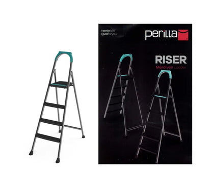 3 + 1 Perilla Riser Metal Indoor Outdoor Step Ladder L4