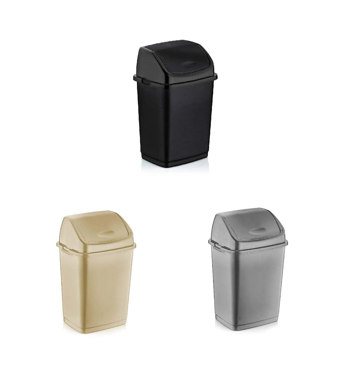 Plastic Fantasy Dust Bin 5 Litre Assorted Colours