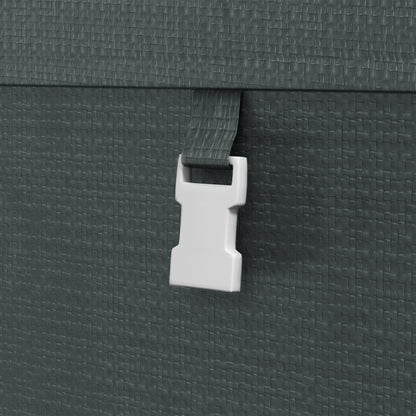 Outsunny 179 x 120cm Temporary Garden Shed, with Weather-resistant Plastic Cover and Accessories - Dark Grey