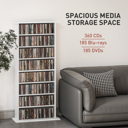 HOMCOM 360 CD Storage Unit - White