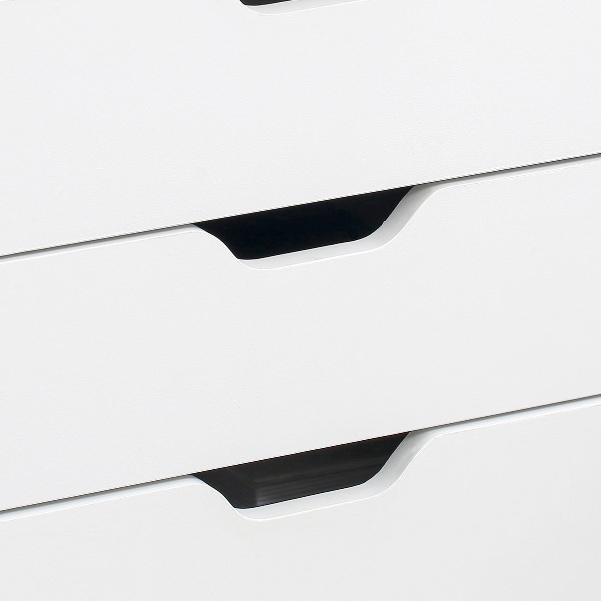 Vinsetto Seven-Drawer Filing Cabinet, with Wheels - White