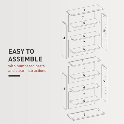 HOMCOM 360 CD Storage Unit - Black
