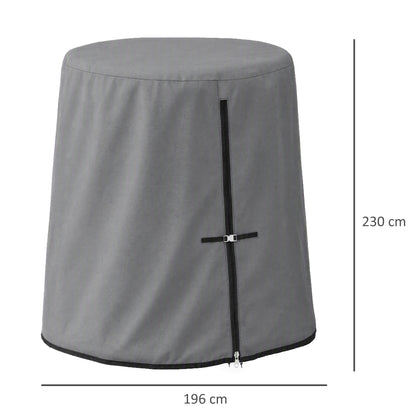 Outsunny 196 x 230 cm Hanging Egg Chair Protective Cover - Grey