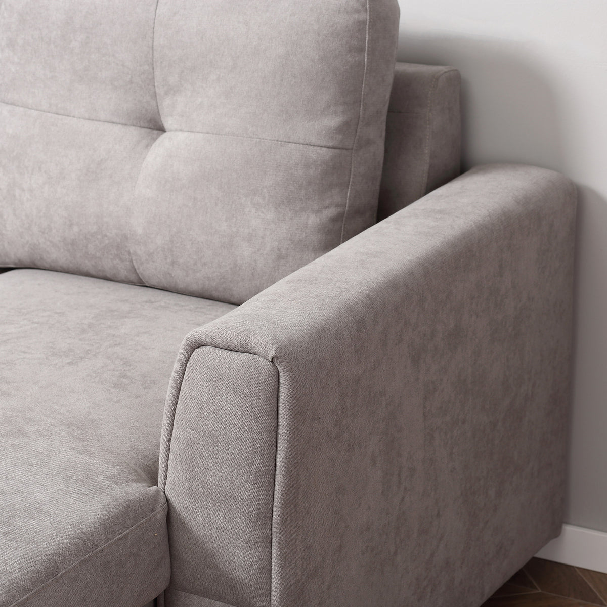 HOMCOM 3 Seater Sofa Bed, Pull Out Sofa Bed with Storage for Living Room, Light Grey