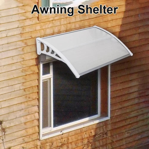 Door Canopy Awning Shelter Front Back Porch Outdoor Shade Patio Roof Rain Cover 120*80cm