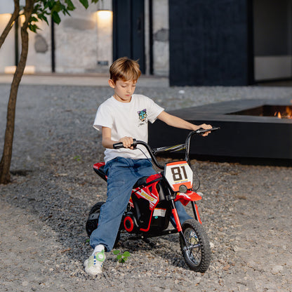 AIYAPLAY Kids Electric Motorbike 3 Gearboxes Speed Ride on Motorcycle with 41min Ranges - Red