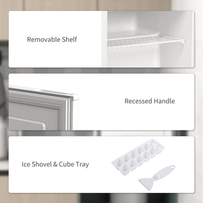 HOMCOM 35L Mini Freezer, -24℃ to -14℃ Temperature - White