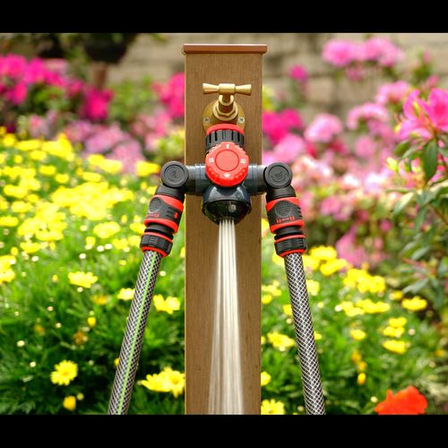Multi-Function Tap Connector with Twin Hose