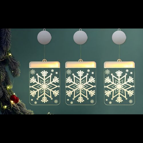 3D Acrylic Hanging Decoration Light (set of 3)