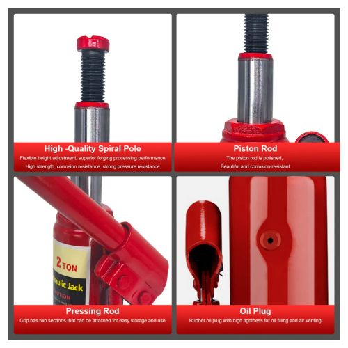 Hydraulic Bottle Jack 2 Ton High Lift For Car Van Truck Boat Automotive Repair