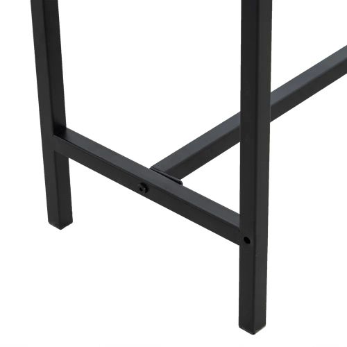 Industrial Style Porch Table Single Layer Black Oak Triamine Board [105 * 30 * 71cm]