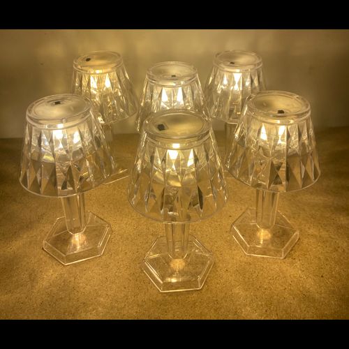 Battery Operated Mini Table Lamps Set of 6