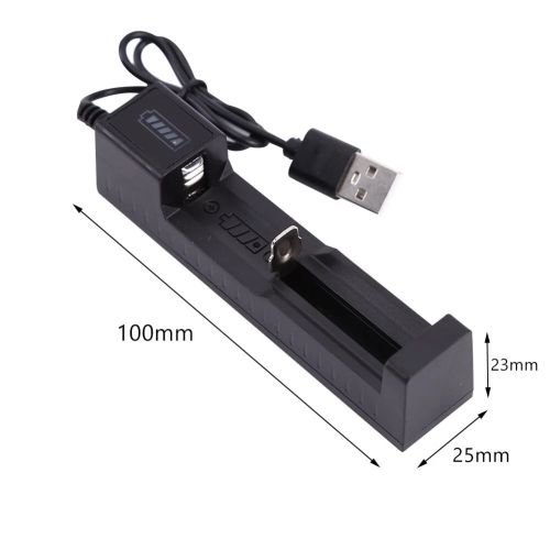 4 x 16340 Batteries 3.7V Li-ion Rechargeable Battery+1 x USB Charger  (US Logistics For USPS/DHL/Fedex/UPS. No designated logistics accepted，TK/TMEU only For self-pickup）