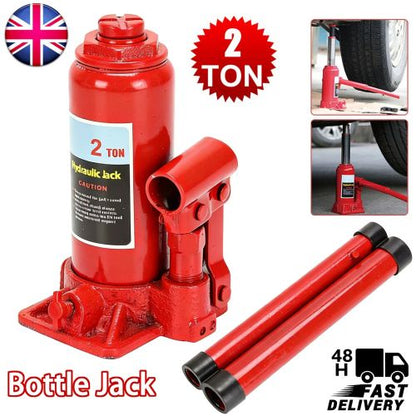 Hydraulic Bottle Jack 2 Ton High Lift For Car Van Truck Boat Automotive Repair
