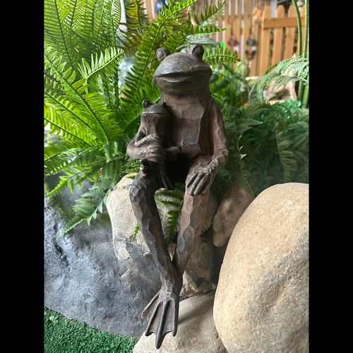 Pond Sitting Frog