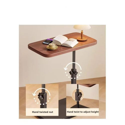 Adjustable C-Shaped Sofa Side End Table Coffee Laptop Table Living Room Bedroom
