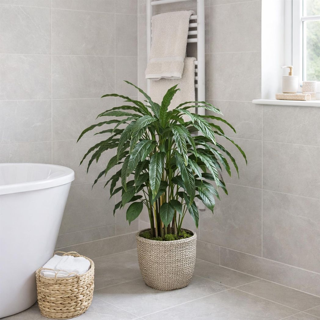 90cm Artificial Calathea Plant Dark Green
