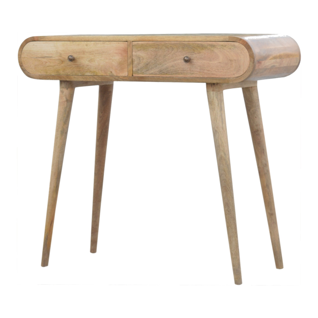 Artisan Furniture Solid Wood London Console Table, Beige, 2Drawers