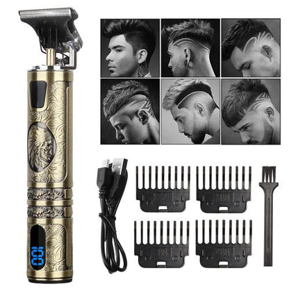 Small LCD Screen Display Professional Men Cordless Hair Clippers Beard Trimmer Cutting Machine Kit (US Logistics For USPS/DHL/Fedex/UPS. No designated logistics accepted，TK/TMEU only For self-pickup）