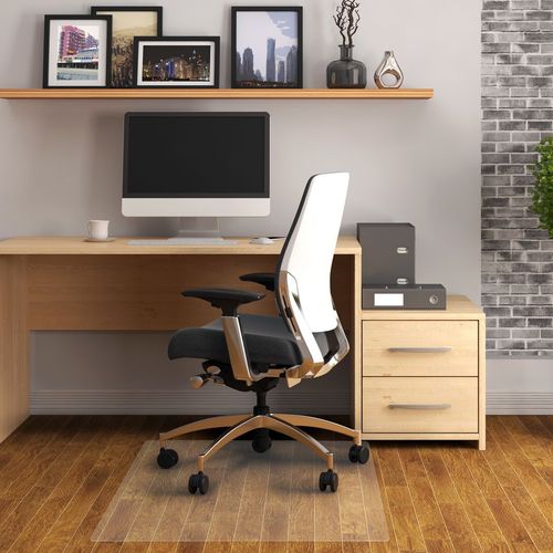 Advantagemat® Vinyl Rectangular Chair Mat for Hard Floor - 116 x 150cm