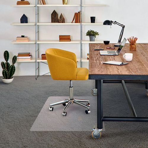 Advantagemat® Vinyl Rectangular Chair Mat for Carpets up to 6mm - 90 x 120cm