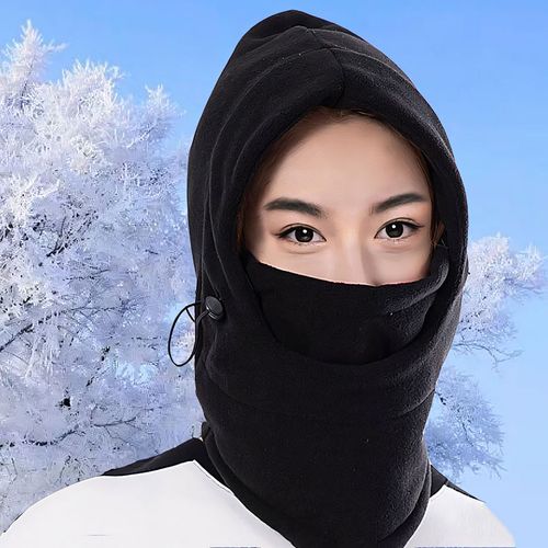 Fleece 6 in 1 Hood Black