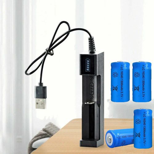 8 x 16340 Batteries 3.7V Li-ion Rechargeable Battery+2 x USB Charger (US Logistics For USPS/DHL/Fedex/UPS. No designated logistics accepted，TK/TMEU only For self-pickup）