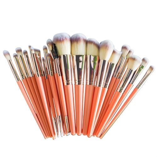 25pcs Makeup Brush Concealer Blush Foundation Eyeshadow Make Up Brush Makeup tools Prink (US Logistics only For USPS.TK/TMEU only For self-pickup)