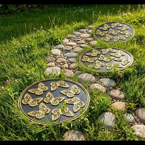 Butterfly Stepping Stones Set of 3