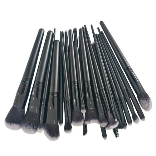 25pcs Makeup Brush Concealer Blush Foundation Eyeshadow Make Up Brush Makeup tools Black (US Logistics only For USPS.TK/TMEU only For self-pickup)