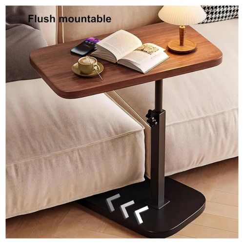 Adjustable C-Shaped Sofa Side End Table Coffee Laptop Table Living Room Bedroom