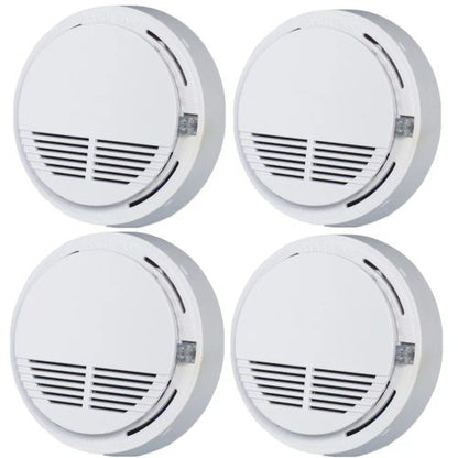 (4 Pack) Smoke Alarm Detector Home Fire Safety Sensor Alert Battery Included (US Logistics For USPS/DHL/Fedex/UPS. No designated logistics accepted，TK/TMEU only For self-pickup）