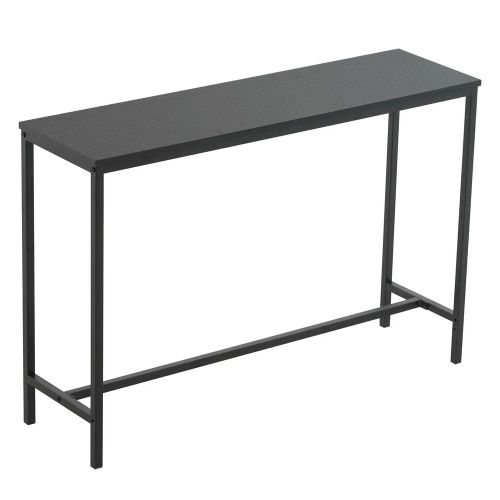Industrial Style Porch Table Single Layer Black Oak Triamine Board [105 * 30 * 71cm]