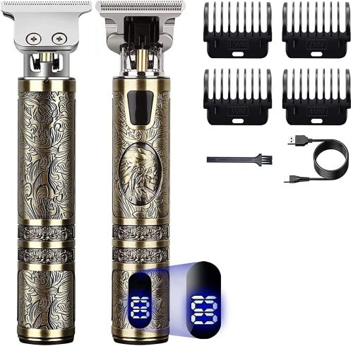 Small LCD Screen Display Professional Men Cordless Hair Clippers Beard Trimmer Cutting Machine Kit (US Logistics For USPS/DHL/Fedex/UPS. No designated logistics accepted，TK/TMEU only For self-pickup）