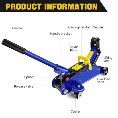 Trolley Jack 2 Ton Tonne Low Profile Hydraulic Floor Lifting Car Van Garage New