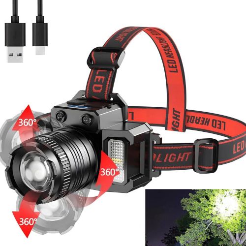 5-Modes LED Headlamp Motion Sensor Headlamp USB Rechargeable Canping Hiking Headlight(US Logistics For USPS/DHL/Fedex/UPS. No designated logistics accepted，TK/TMEU only For self-pickup）