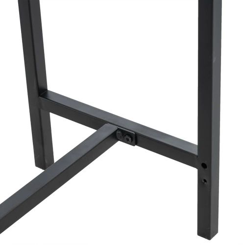 Industrial Style Porch Table Single Layer Black Oak Triamine Board [105 * 30 * 71cm]