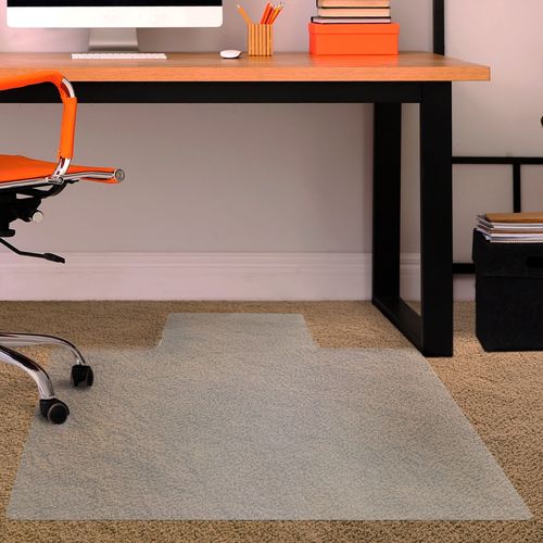 Advantagemat® Vinyl Lipped Chair Mat for Carpets up to 6mm - 115 x 134cm