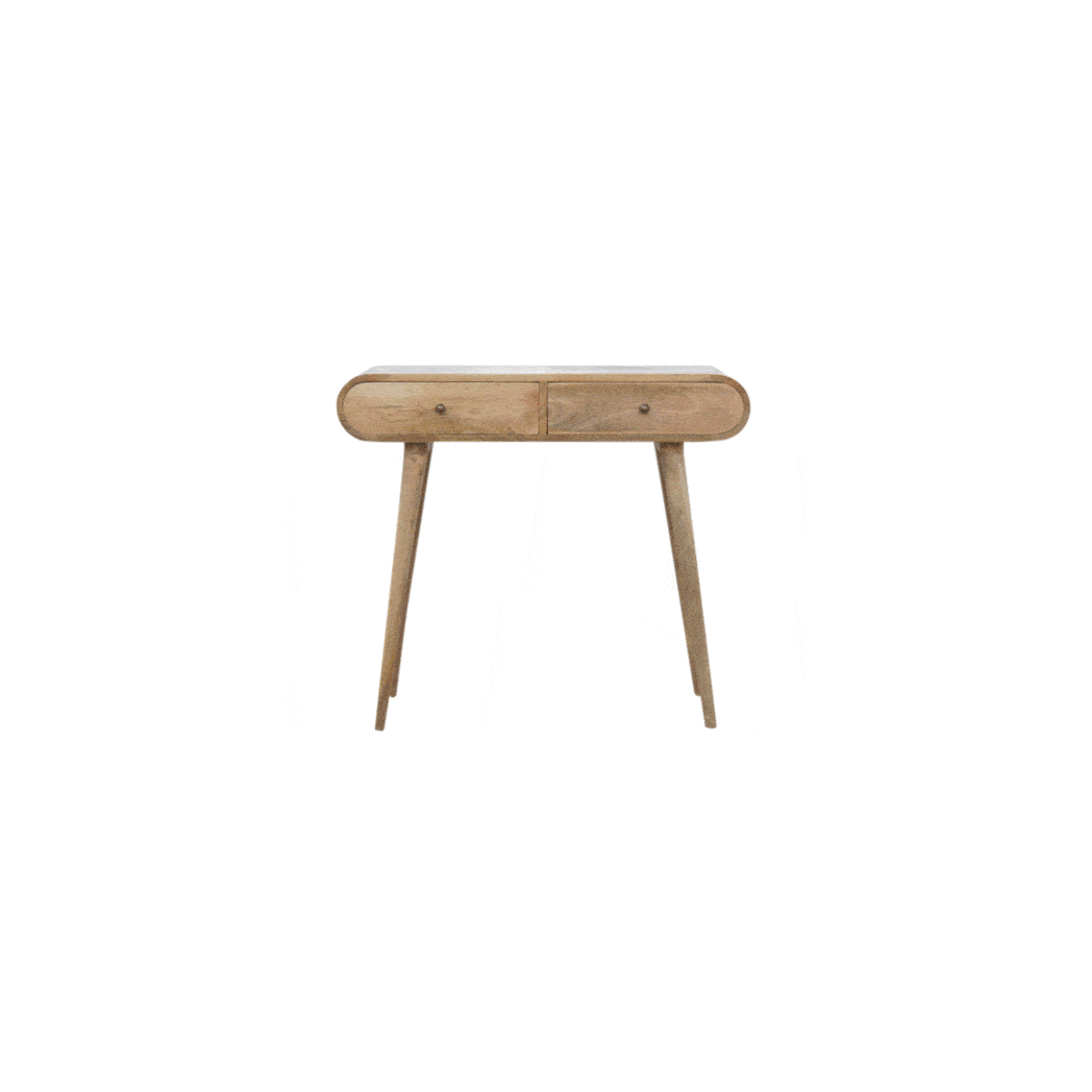 Artisan Furniture Solid Wood London Console Table, Beige, 2Drawers