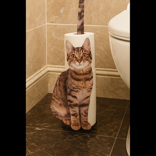 Cat Design Toilet Paper Holder