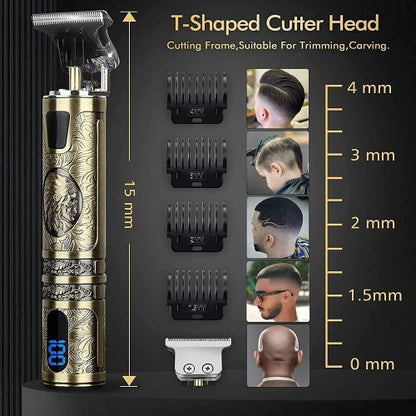 Small LCD Screen Display Professional Men Cordless Hair Clippers Beard Trimmer Cutting Machine Kit (US Logistics For USPS/DHL/Fedex/UPS. No designated logistics accepted，TK/TMEU only For self-pickup）