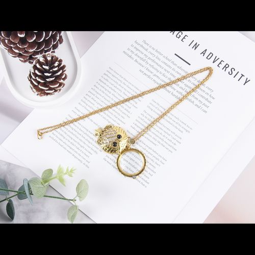 Owl Necklace with Magnifier
