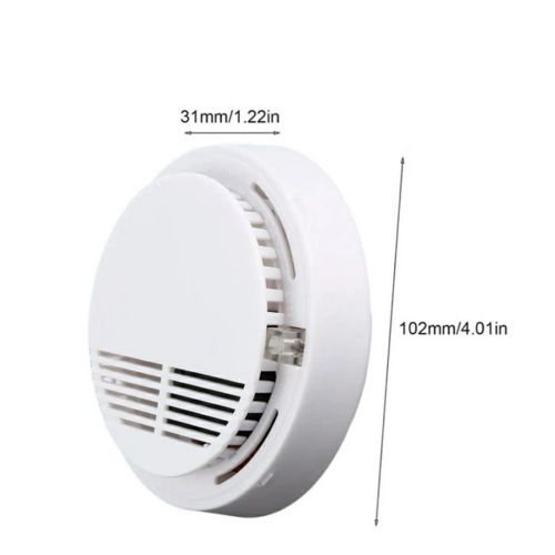 (2 Pack) Smoke Alarm Detector Home Fire Safety Sensor Alert Battery Included (US Logistics For USPS/DHL/Fedex/UPS. No designated logistics accepted，TK/TMEU only For self-pickup）