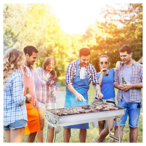 Folding BBQ Charcoal Barbecue Grill Steel Stainless Garden Picnic Camping Stove