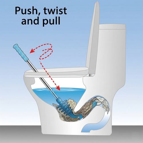 Flexible Toilet plunger - Blue