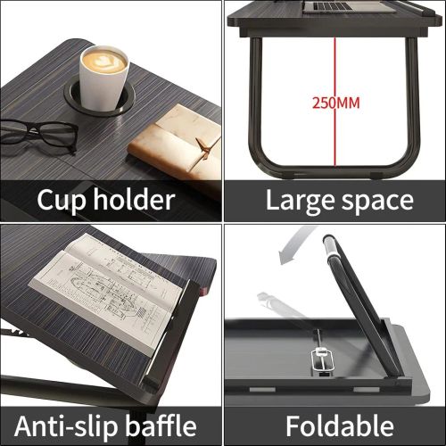 Folding Laptop Table Stand Bed Tray Sofa Lap Breakfast Portable Computer Desk UK