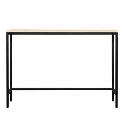 Industrial Style Porch Table Single Layer Light Walnut Color Triamine Board
