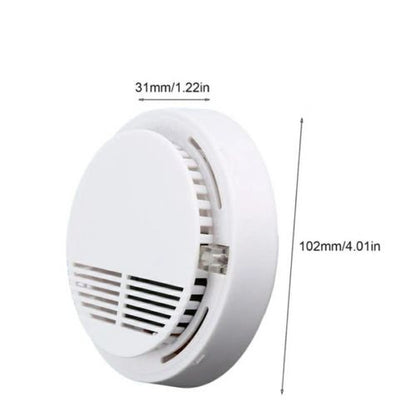 (4 Pack) Smoke Alarm Detector Home Fire Safety Sensor Alert Battery Included (US Logistics For USPS/DHL/Fedex/UPS. No designated logistics accepted，TK/TMEU only For self-pickup）