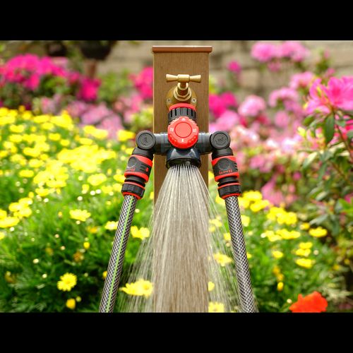 Multi-Function Tap Connector with Twin Hose