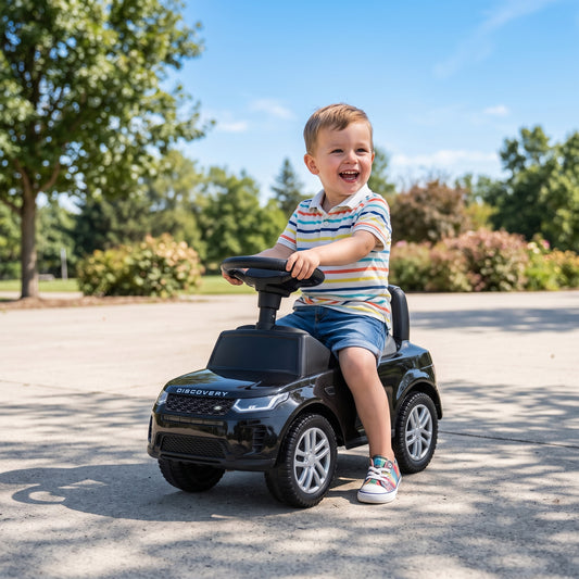 AIYAPLAY Land Rover Licensed Toddler Ride on Car with Horn, Engine Sounds, Under-Seat Storage, for 18-36 Months, Black